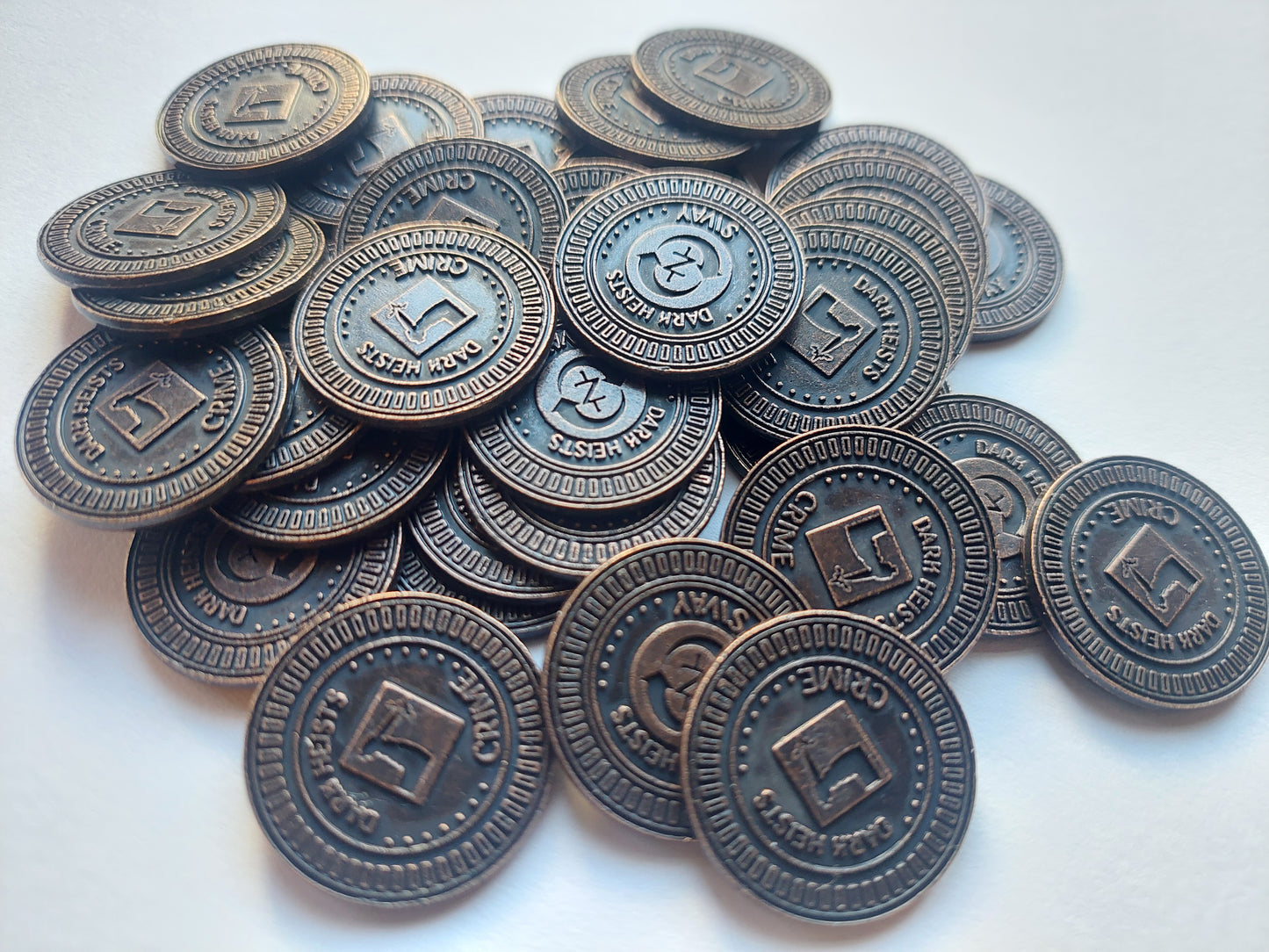 Dark Heists custom metal Coins
