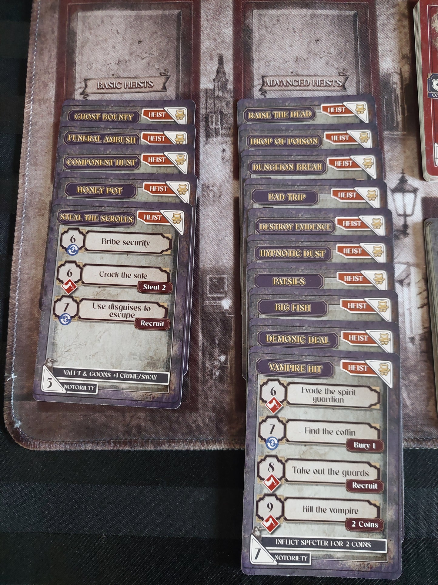 Dark Heists board game