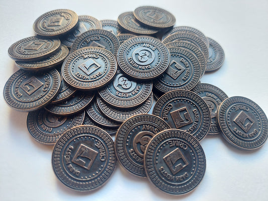 Dark Heists custom metal Coins